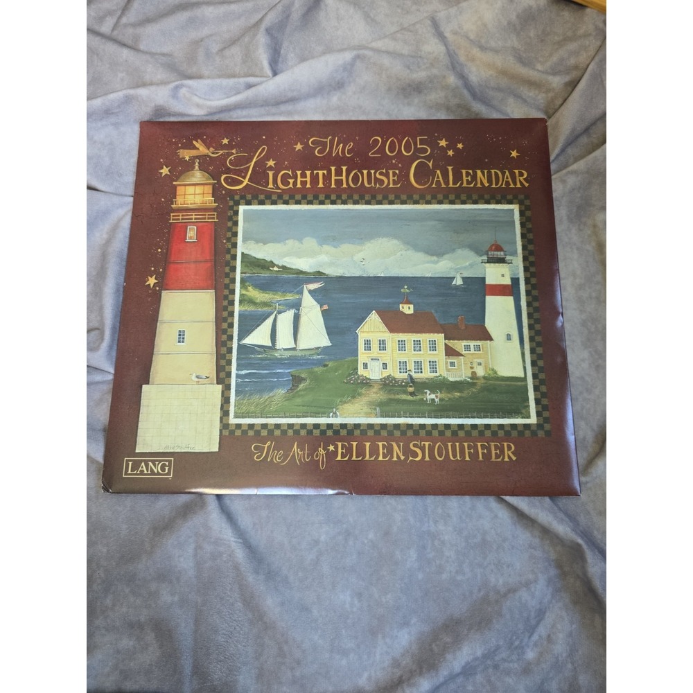 LANG The 2005 Lighthouse Calendar The Art Of ELLEN STOUFFER Primitive